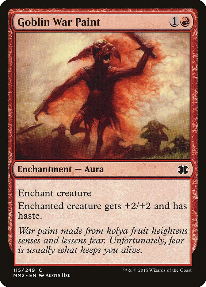 2015 Modern Masters 2015 Goblin War Paint common #115 unlisted card image