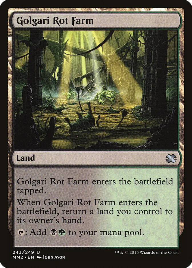 2015 Modern Masters 2015 Golgari Rot Farm uncommon #243 unlisted card image