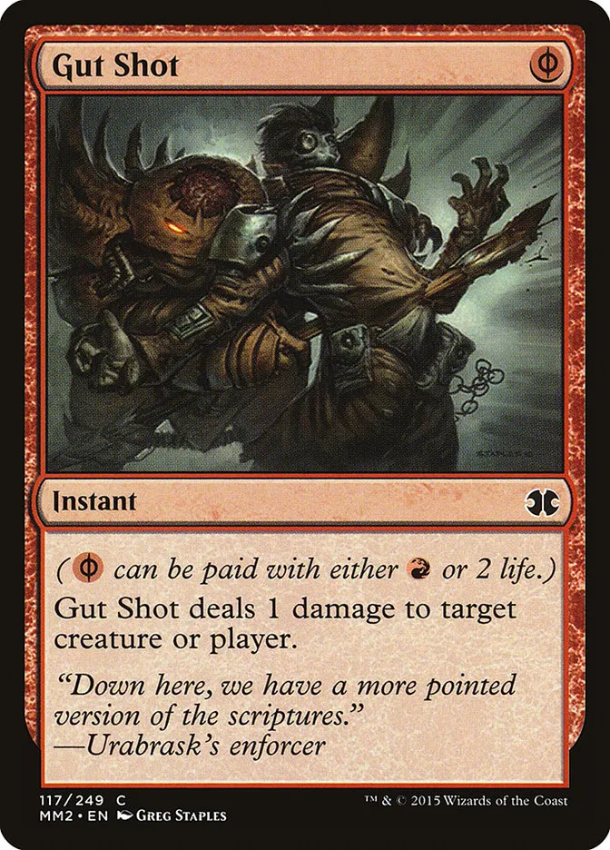 2015 Modern Masters 2015 Gut Shot common #117 unlisted card image