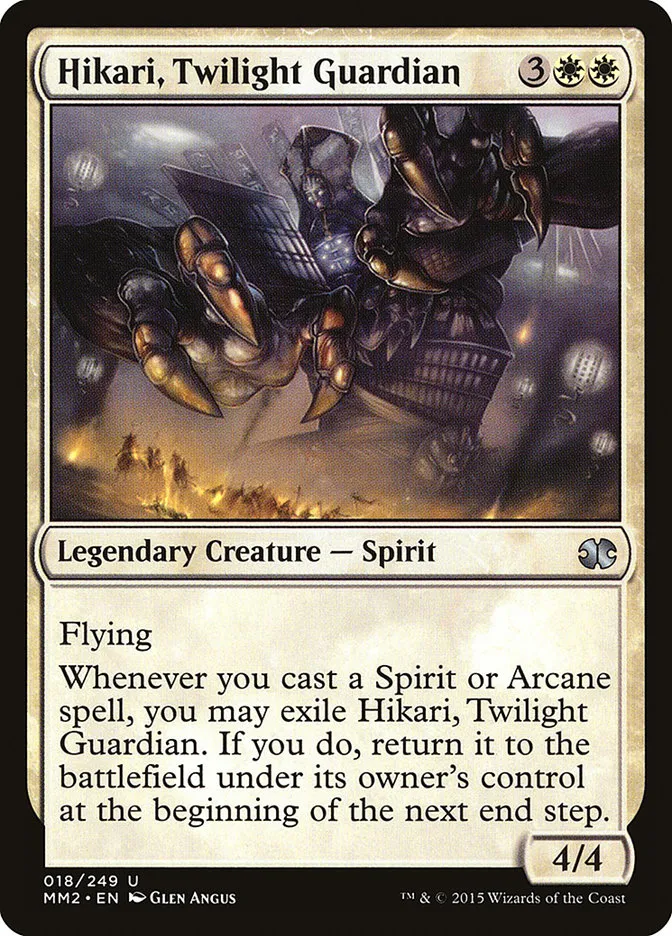2015 Modern Masters 2015 Hikari, Twilight Guardian uncommon #18 unlisted card image