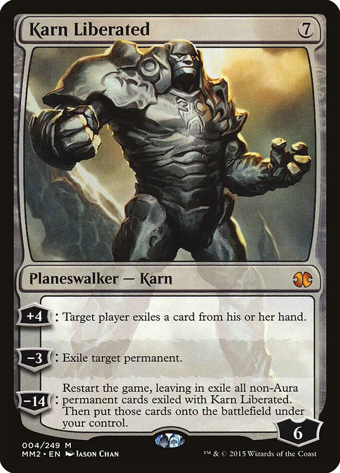 2015 Modern Masters 2015 Karn Liberated mythic #4 unlisted card image