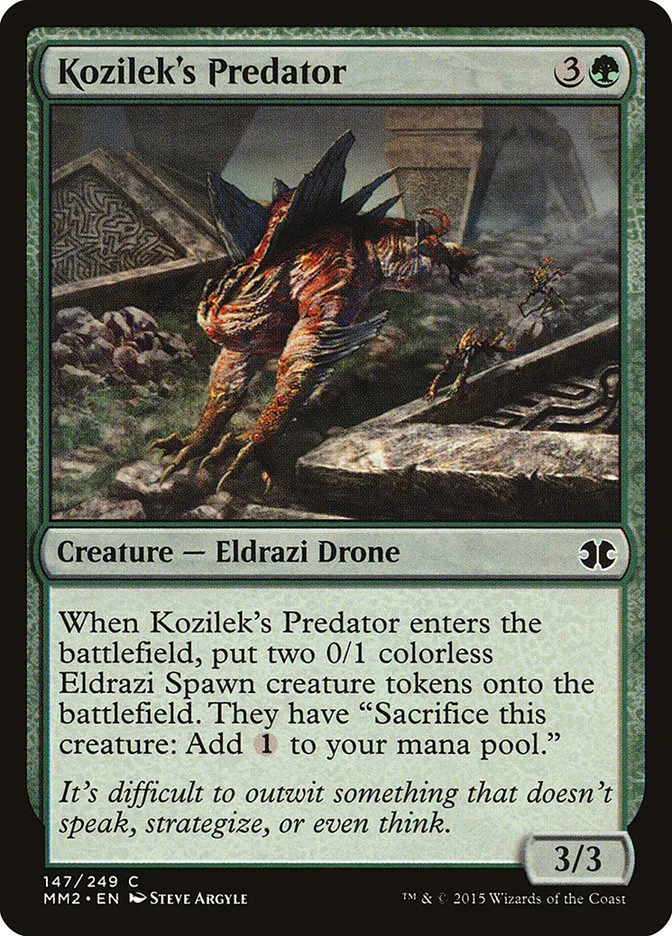 2015 Modern Masters 2015 Kozilek's Predator common #147 unlisted card image