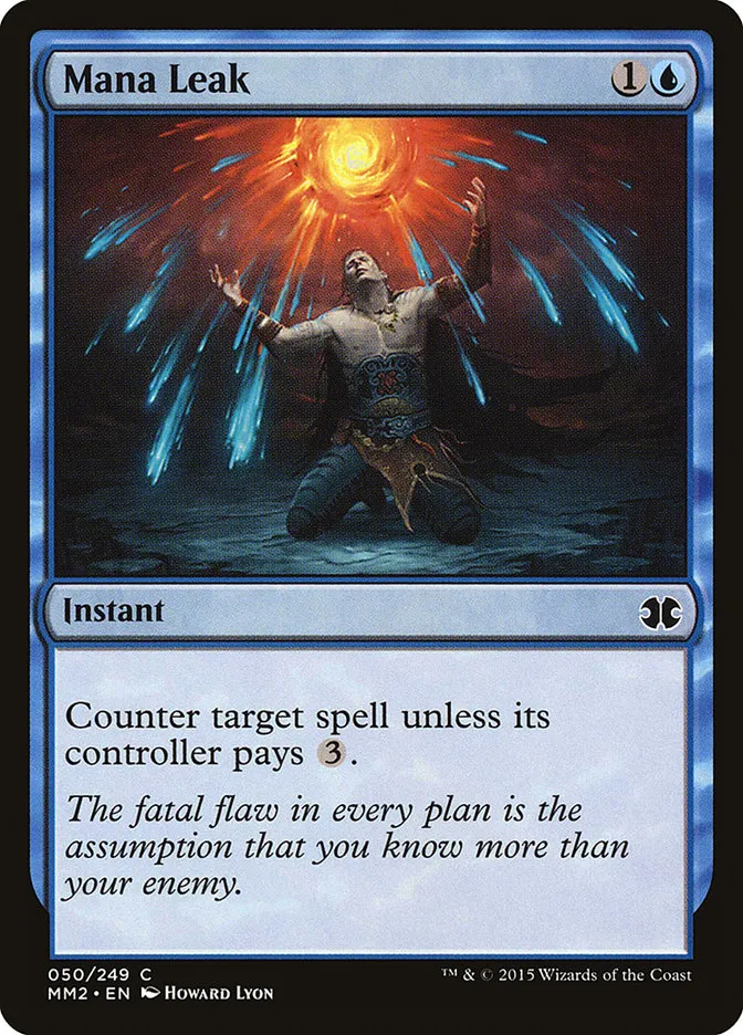 2015 Modern Masters 2015 Mana Leak common #50 unlisted card image