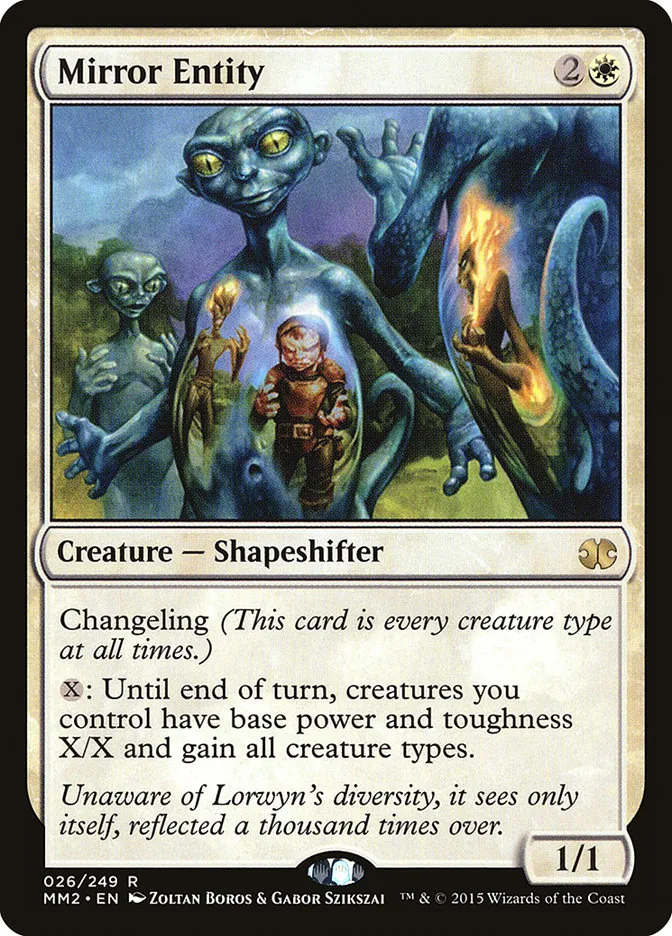 2015 Modern Masters 2015 Mirror Entity rare #26 unlisted card image