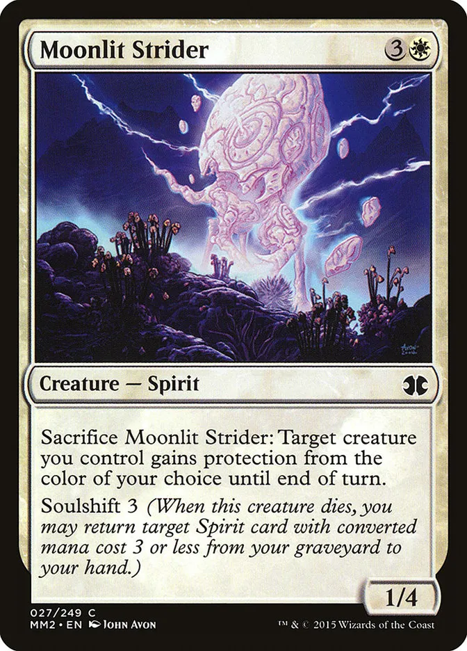 2015 Modern Masters 2015 Moonlit Strider common #27 unlisted card image