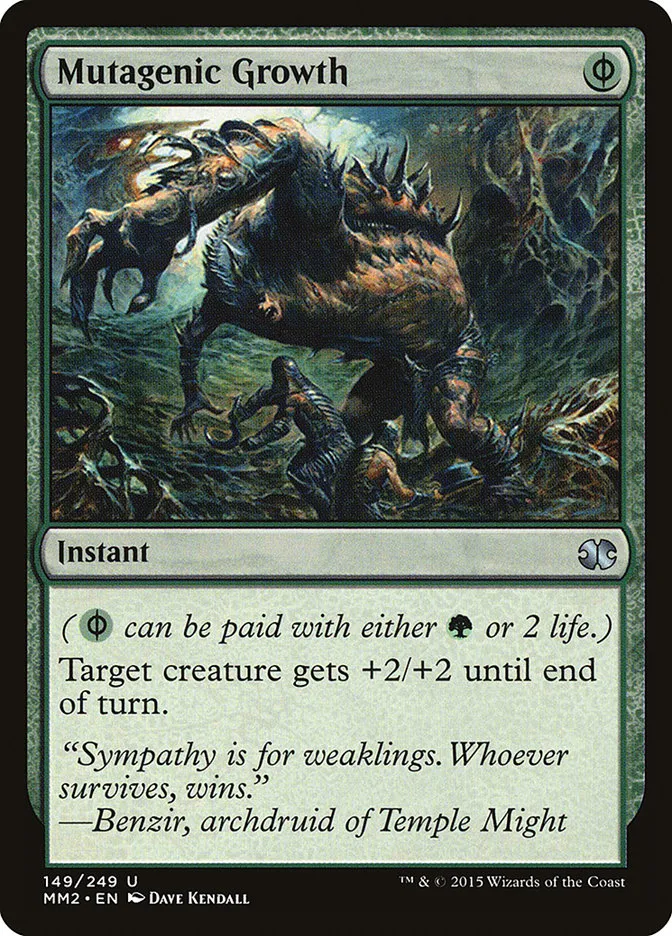 2015 Modern Masters 2015 Mutagenic Growth uncommon #149 unlisted card image