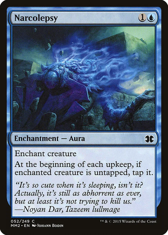 2015 Modern Masters 2015 Narcolepsy common #52 unlisted card image