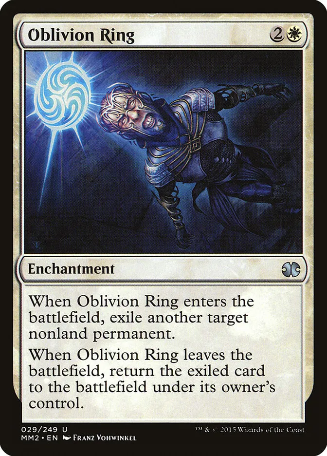 2015 Modern Masters 2015 Oblivion Ring uncommon #29 unlisted card image