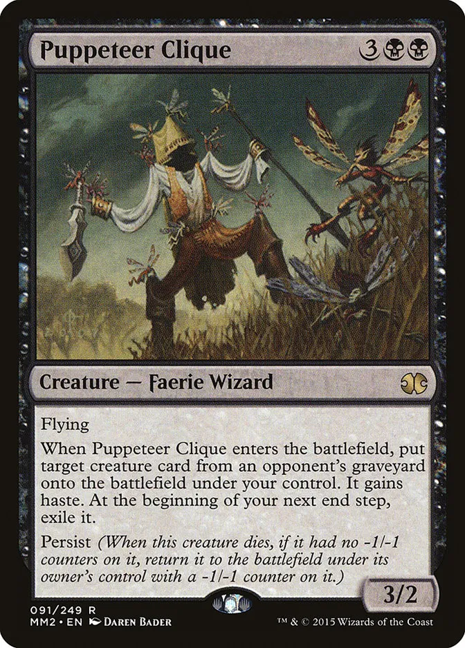 2015 Modern Masters 2015 Puppeteer Clique rare #91 unlisted card image