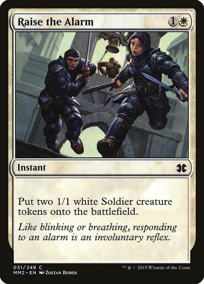 2015 Modern Masters 2015 Raise the Alarm common #31 unlisted card image