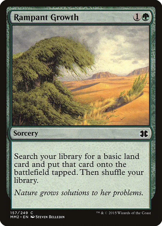2015 Modern Masters 2015 Rampant Growth common #157 unlisted card image