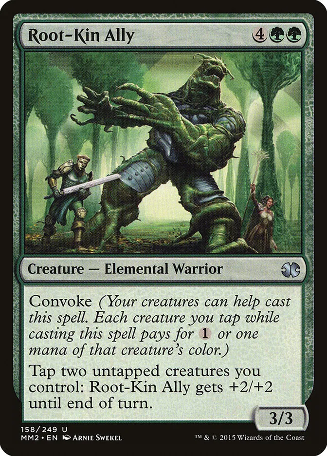 2015 Modern Masters 2015 Root-Kin Ally uncommon #158 unlisted card image