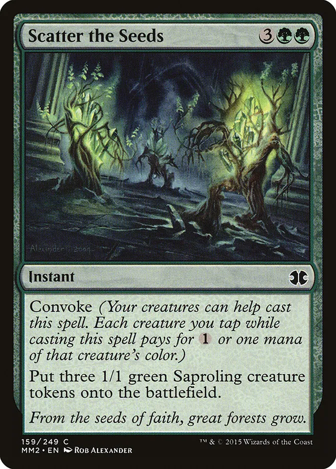 2015 Modern Masters 2015 Scatter the Seeds common #159 unlisted card image