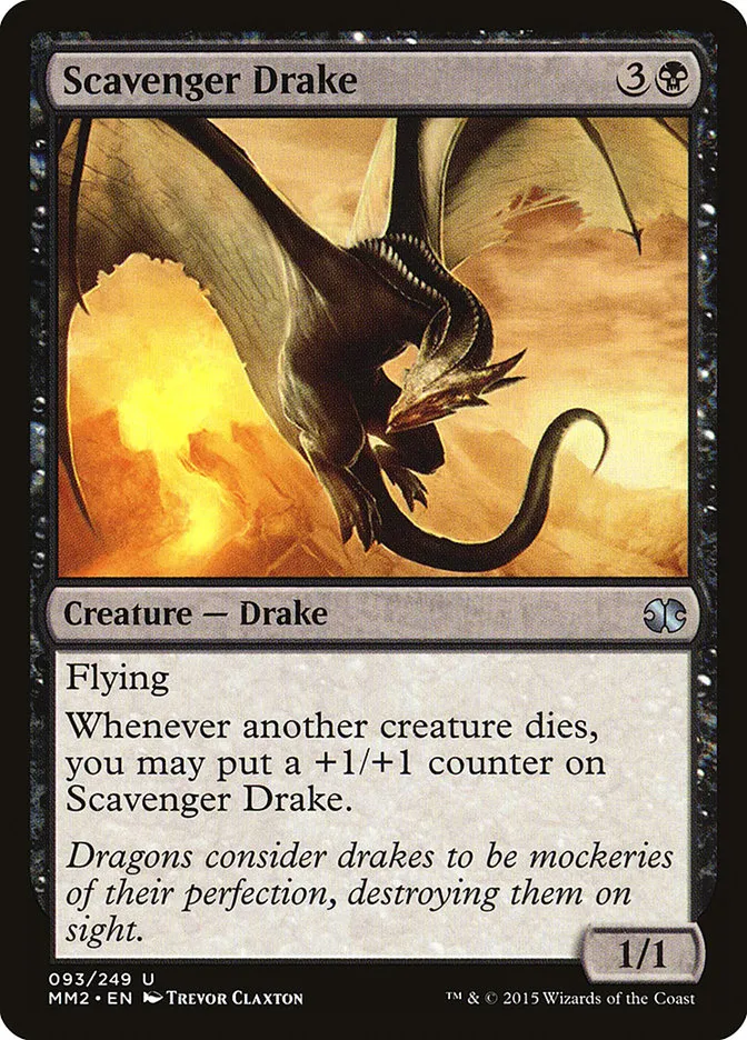 2015 Modern Masters 2015 Scavenger Drake uncommon #93 unlisted card image