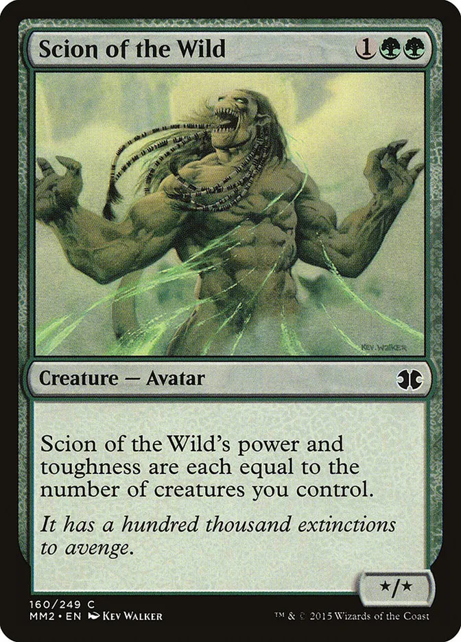 2015 Modern Masters 2015 Scion of the Wild common #160 unlisted card image