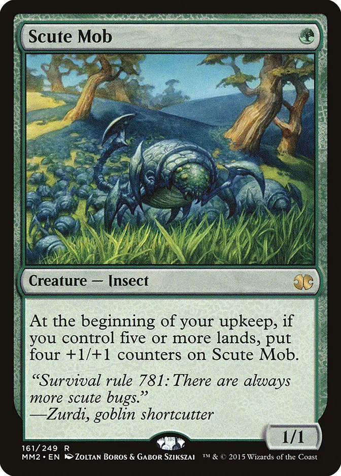 2015 Modern Masters 2015 Scute Mob rare #161 unlisted card image