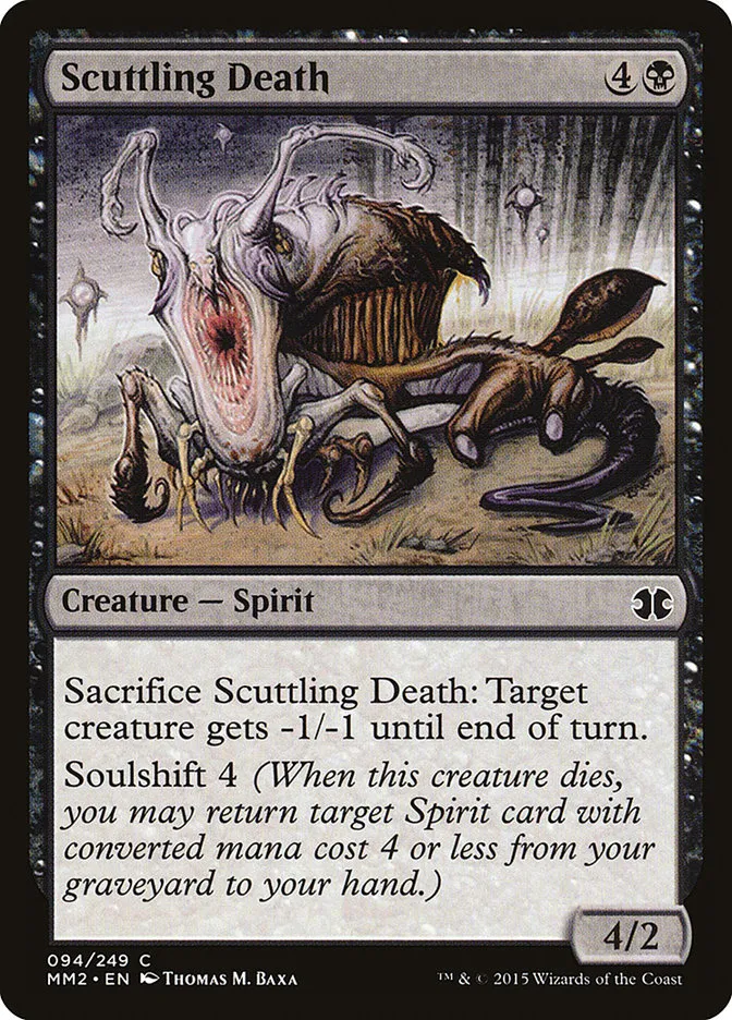 2015 Modern Masters 2015 Scuttling Death common #94 unlisted card image
