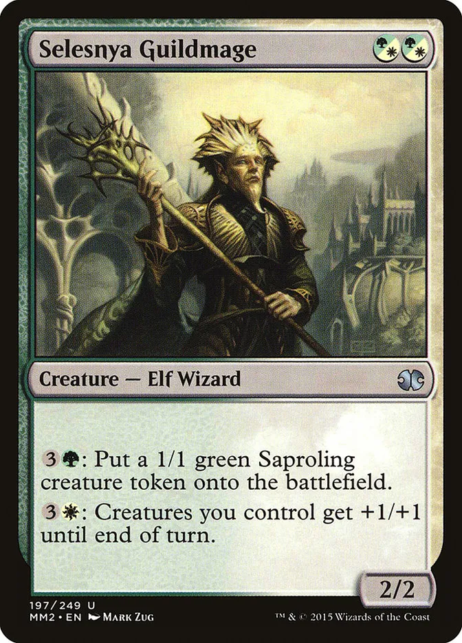 2015 Modern Masters 2015 Selesnya Guildmage uncommon #197 unlisted card image
