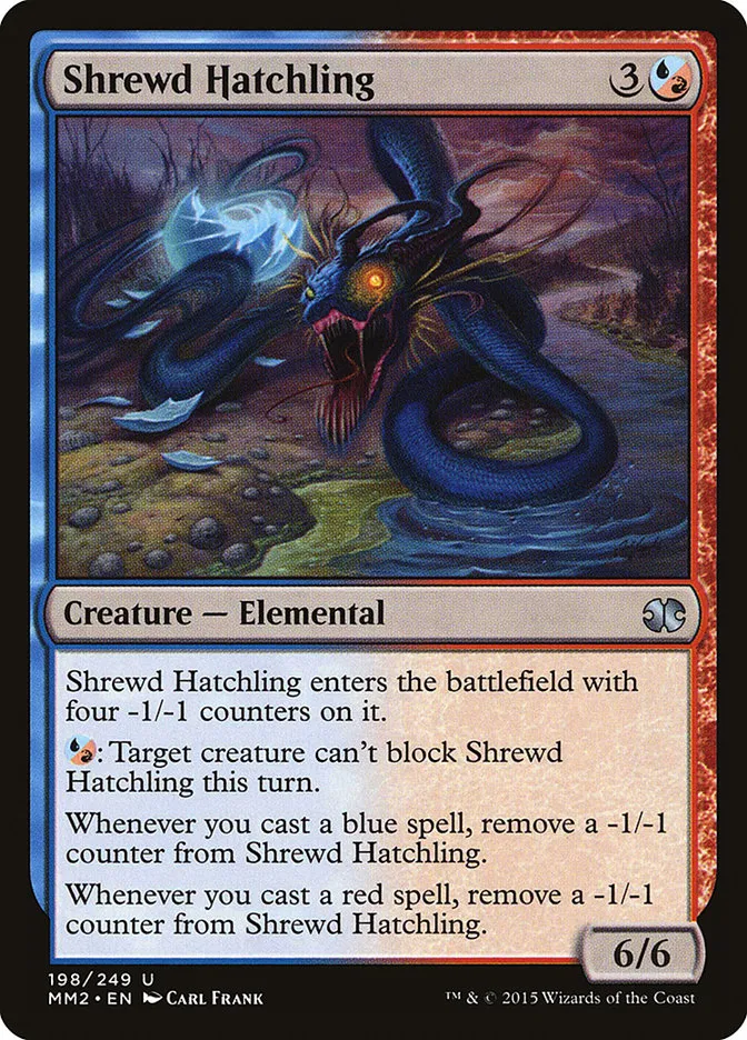 2015 Modern Masters 2015 Shrewd Hatchling uncommon #198 unlisted card image