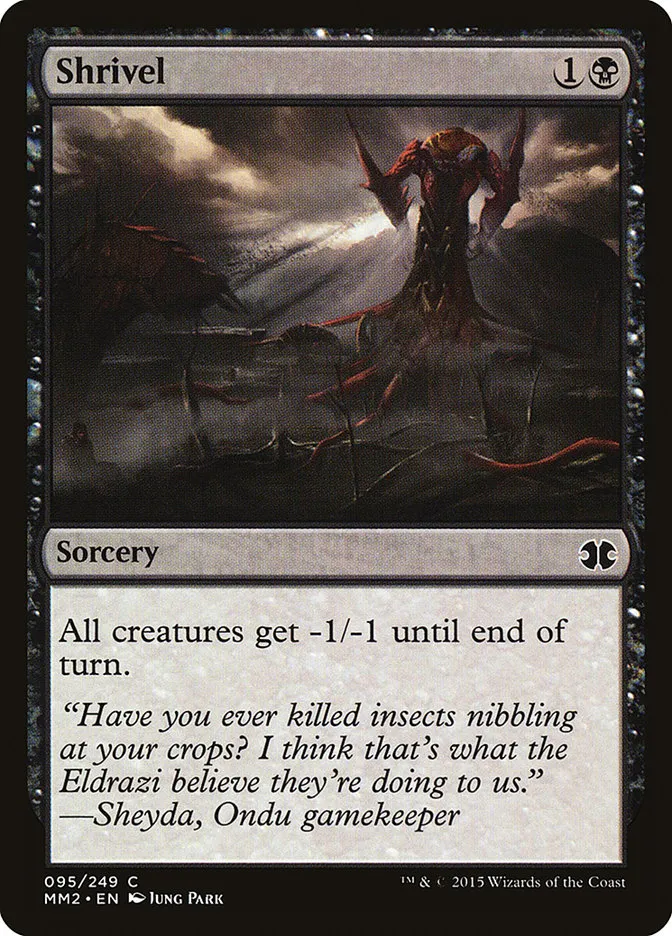 2015 Modern Masters 2015 Shrivel common #95 unlisted card image