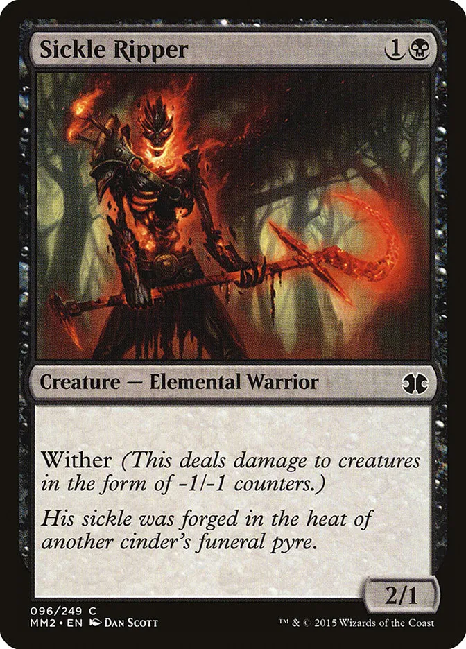 2015 Modern Masters 2015 Sickle Ripper common #96 unlisted card image