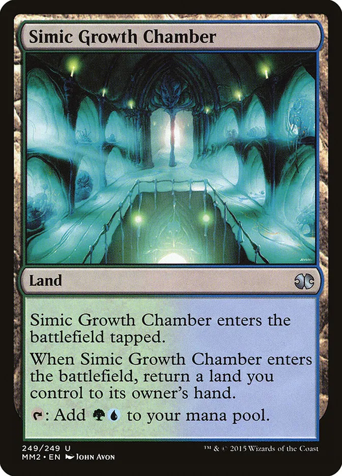 2015 Modern Masters 2015 Simic Growth Chamber uncommon #249 unlisted card image