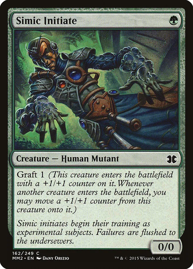 2015 Modern Masters 2015 Simic Initiate common #162 unlisted card image