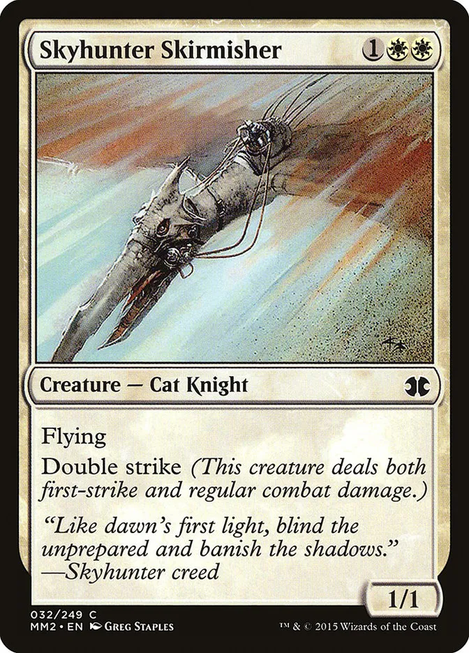 2015 Modern Masters 2015 Skyhunter Skirmisher common #32 unlisted card image