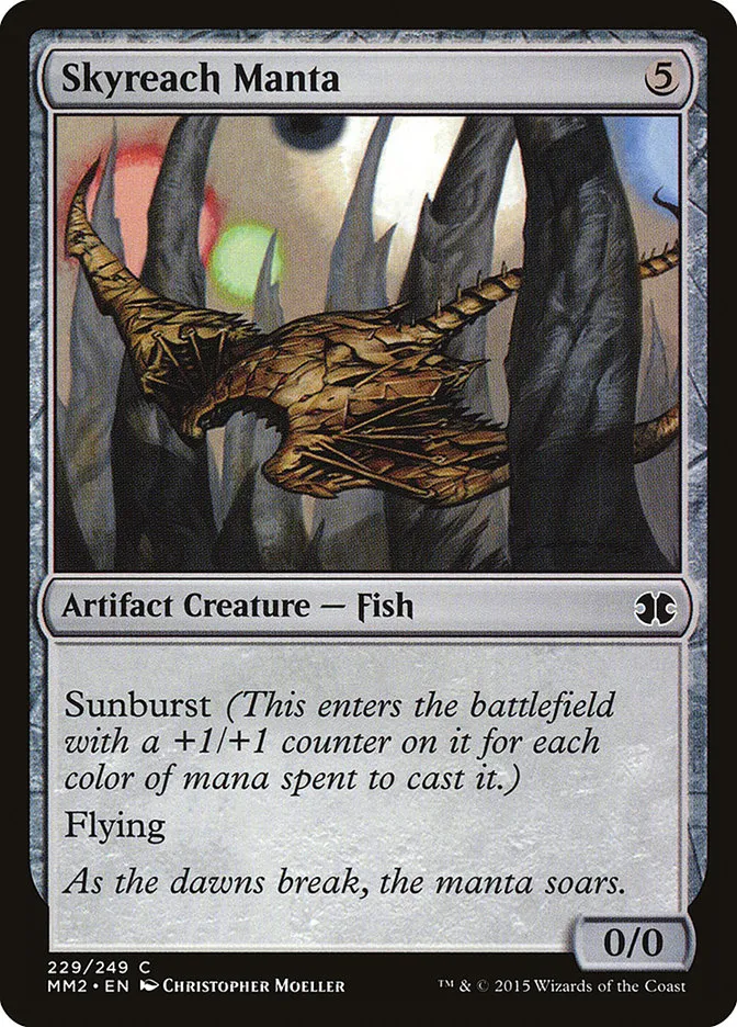 2015 Modern Masters 2015 Skyreach Manta common #229 unlisted card image