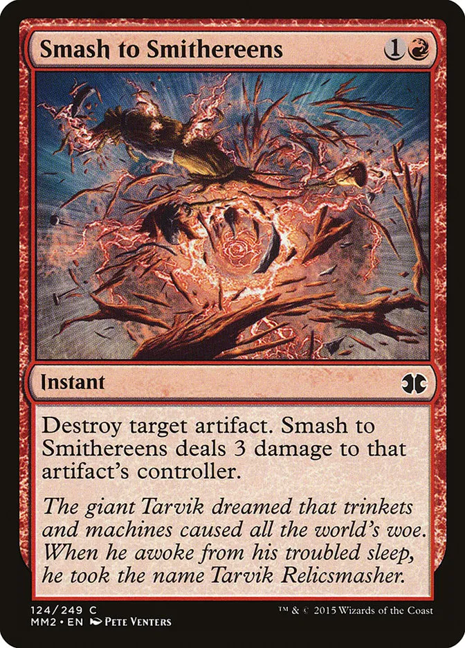 2015 Modern Masters 2015 Smash to Smithereens common #124 unlisted card image