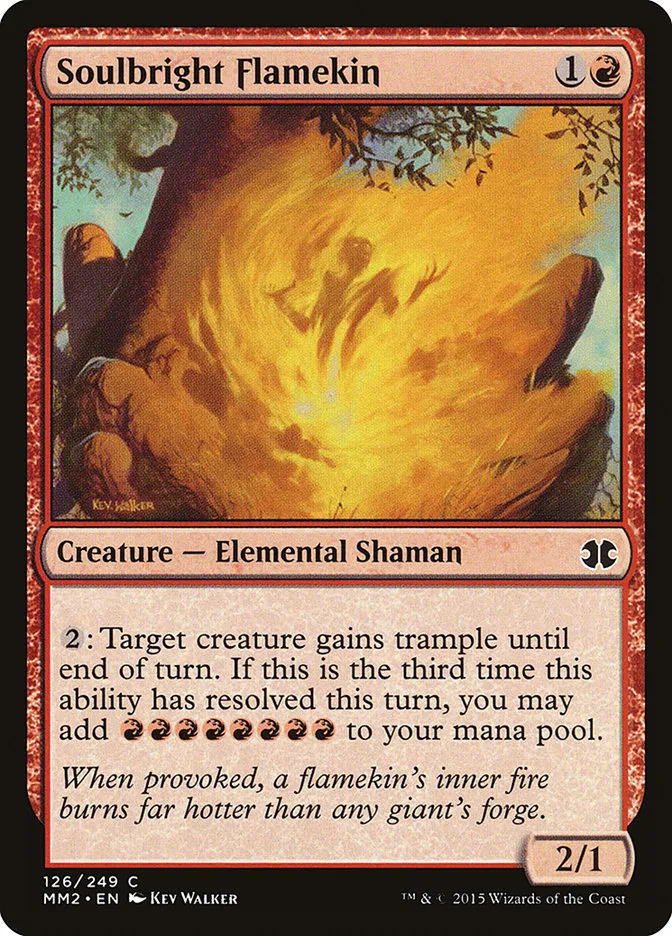 2015 Modern Masters 2015 Soulbright Flamekin common #126 unlisted card image