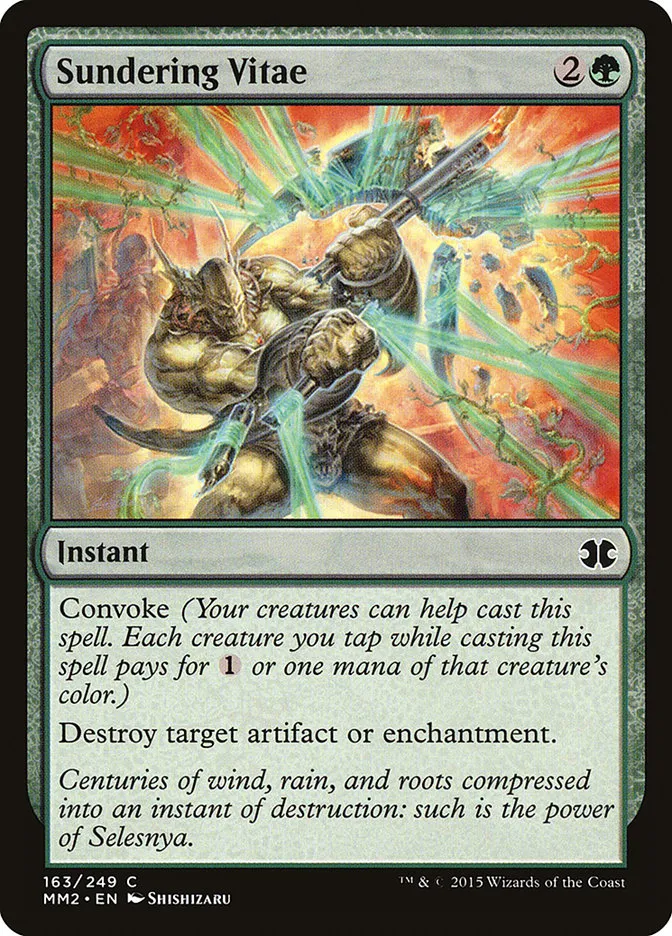2015 Modern Masters 2015 Sundering Vitae common #163 unlisted card image