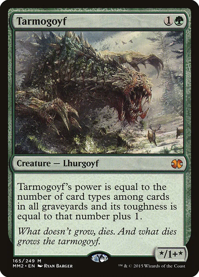 2015 Modern Masters 2015 Tarmogoyf mythic #165 unlisted card image