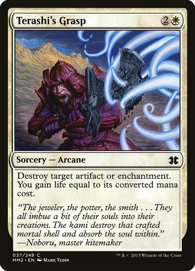 2015 Modern Masters 2015 Terashi's Grasp common #37 unlisted card image