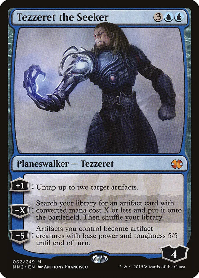 2015 Modern Masters 2015 Tezzeret the Seeker mythic #62 unlisted card image