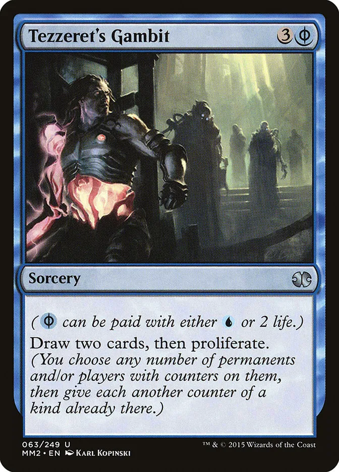 2015 Modern Masters 2015 Tezzeret's Gambit uncommon #63 unlisted card image