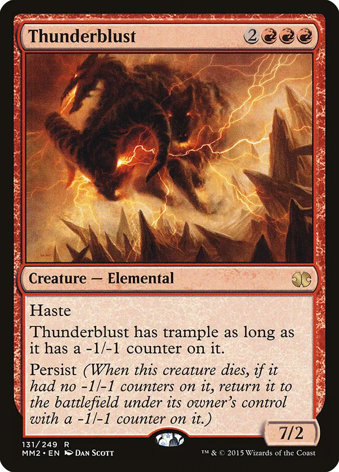 2015 Modern Masters 2015 Thunderblust rare #131 unlisted card image