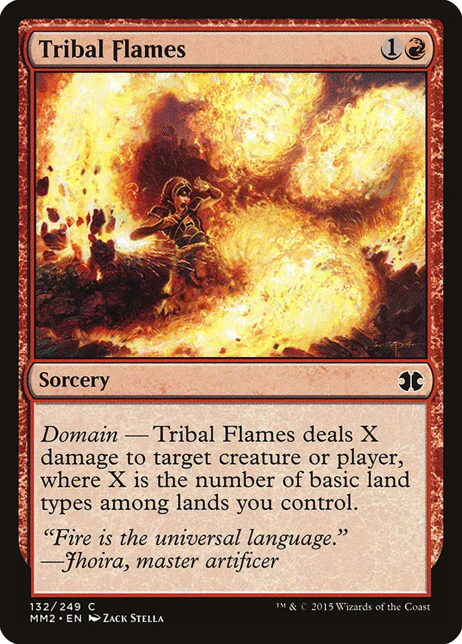 2015 Modern Masters 2015 Tribal Flames common #132 unlisted card image