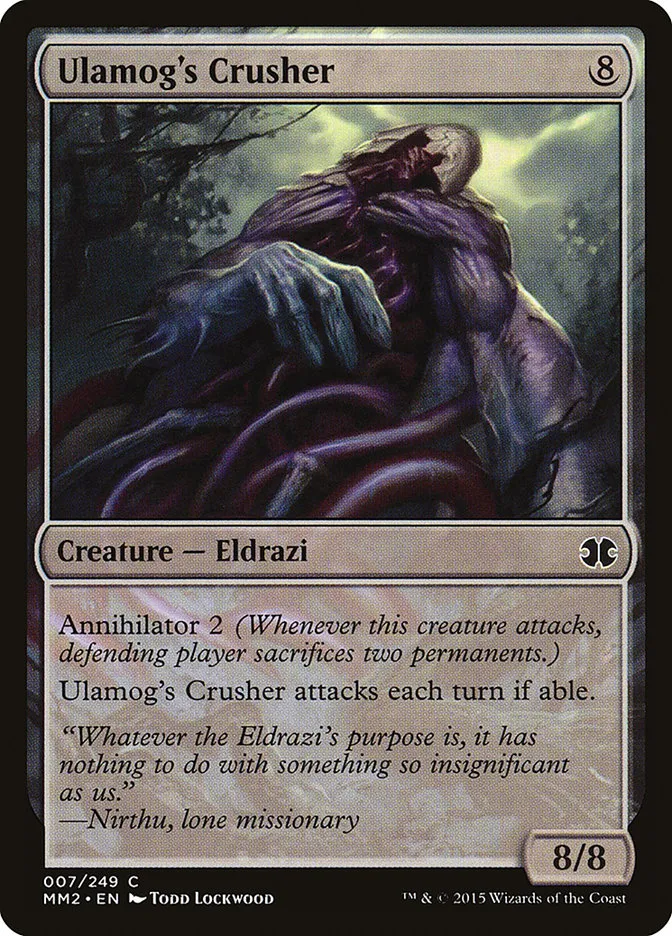 2015 Modern Masters 2015 Ulamog's Crusher common #7 unlisted card image