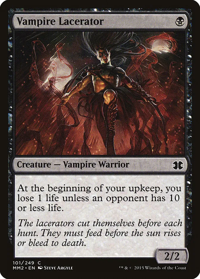 2015 Modern Masters 2015 Vampire Lacerator common #101 unlisted card image