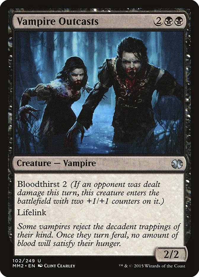 2015 Modern Masters 2015 Vampire Outcasts uncommon #102 unlisted card image