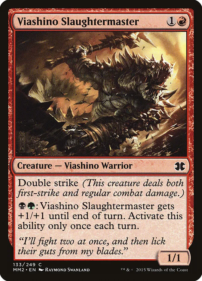 2015 Modern Masters 2015 Viashino Slaughtermaster common #133 unlisted card image