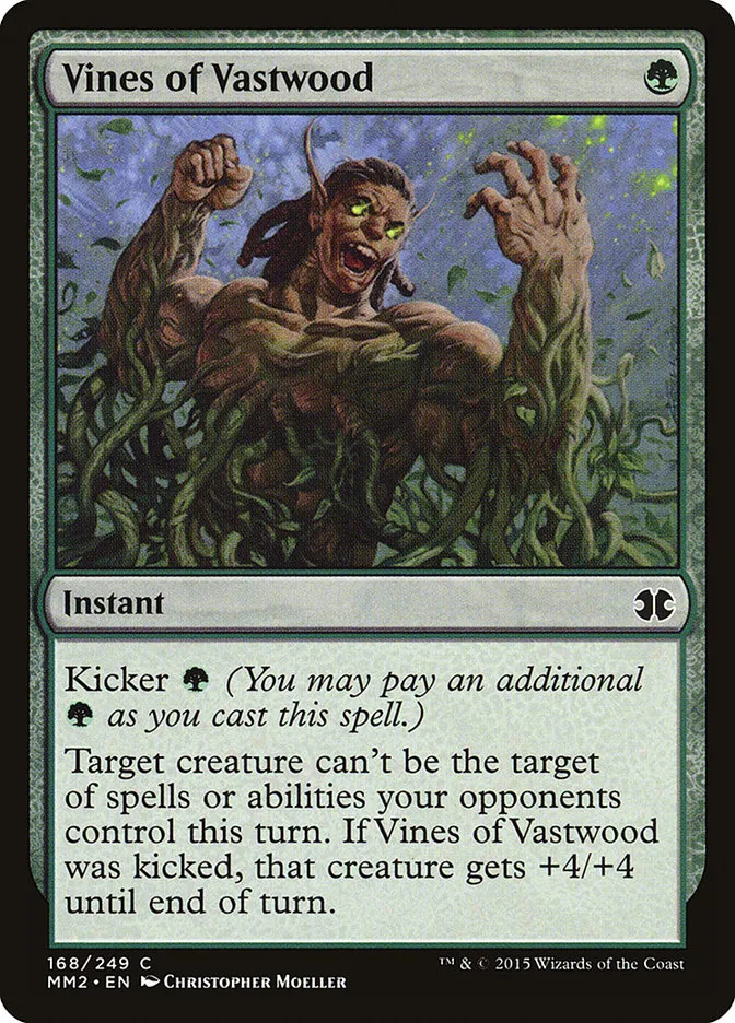 2015 Modern Masters 2015 Vines of Vastwood common #168 unlisted card image