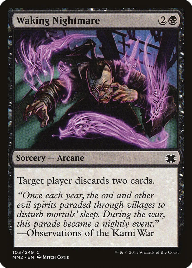 2015 Modern Masters 2015 Waking Nightmare common #103 unlisted card image
