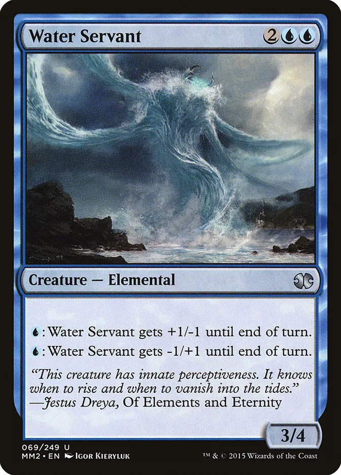 2015 Modern Masters 2015 Water Servant uncommon #69 unlisted card image