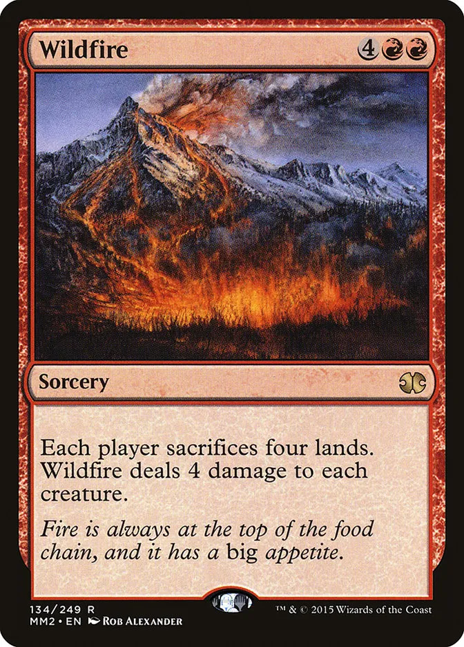 2015 Modern Masters 2015 Wildfire rare #134 unlisted card image