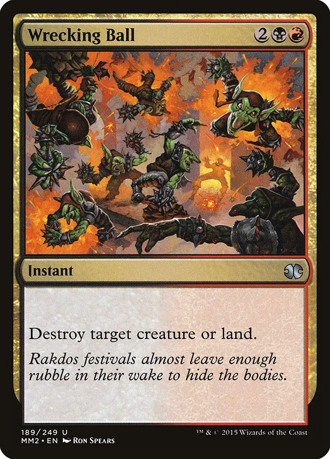 2015 Modern Masters 2015 Wrecking Ball uncommon #189 unlisted card image