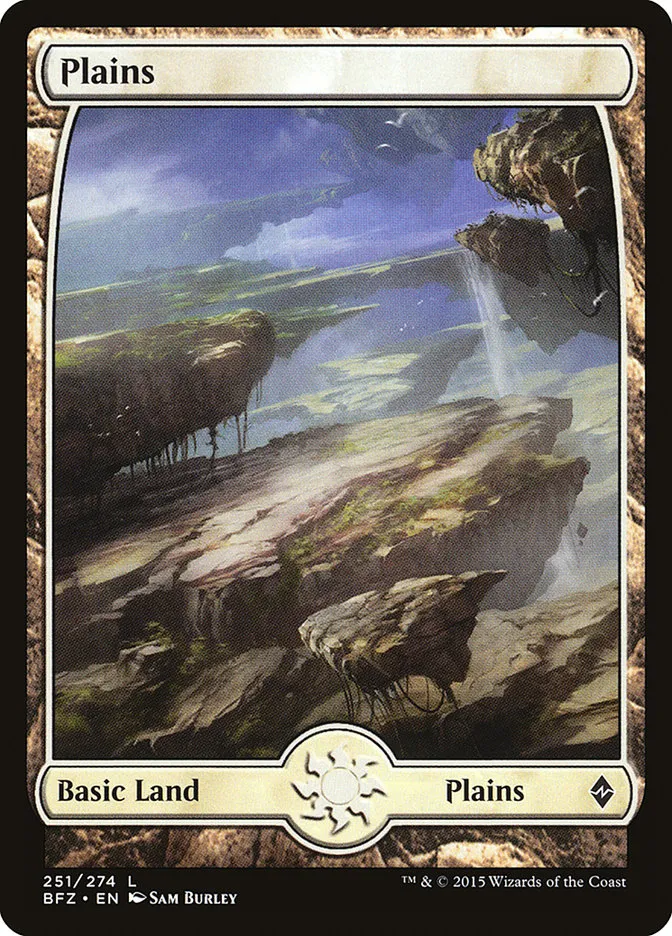 2015 Battle for Zendikar Plains [Full Art] common #251 common card image