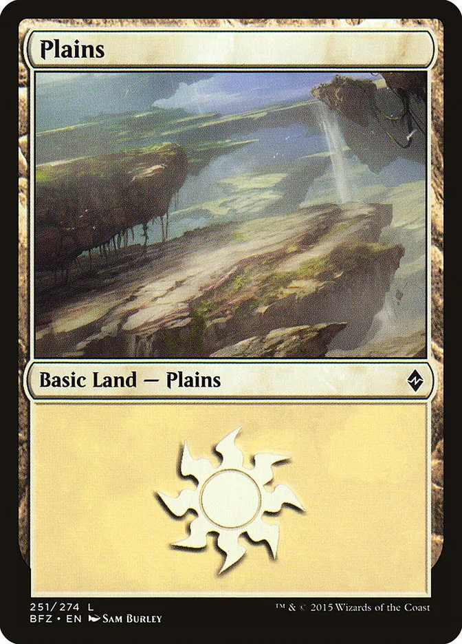 2015 Battle for Zendikar Plains #251a common card image