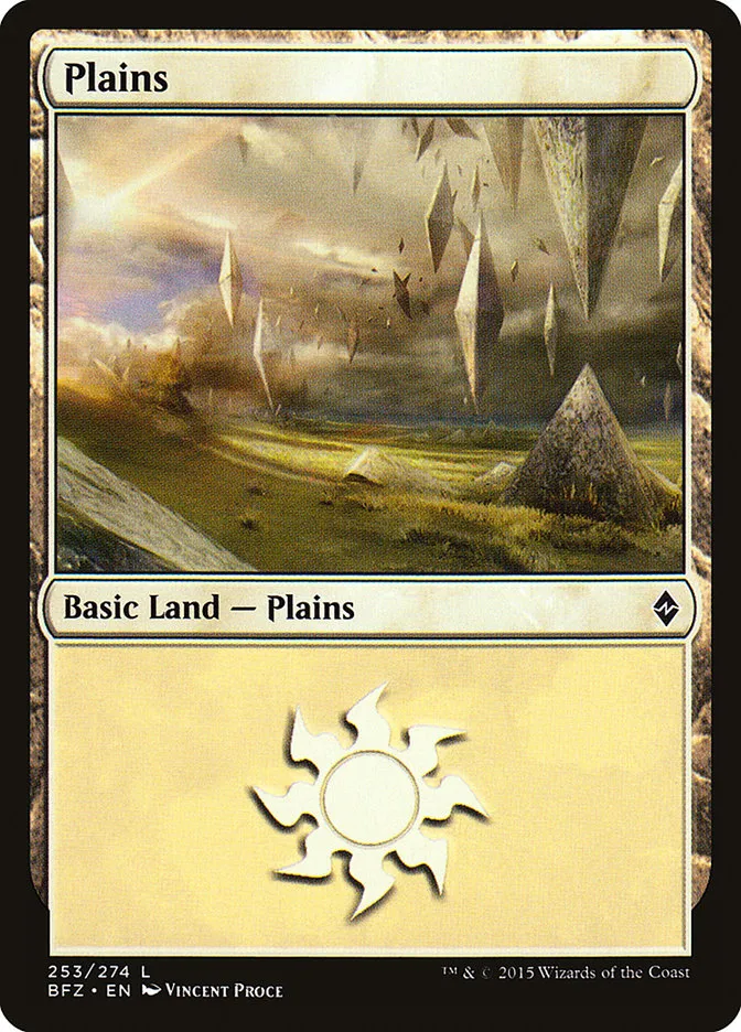 2015 Battle for Zendikar Plains #253a common card image